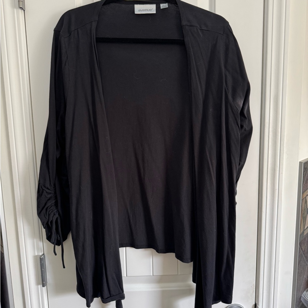 Avenue Charcoal Black Cardigan